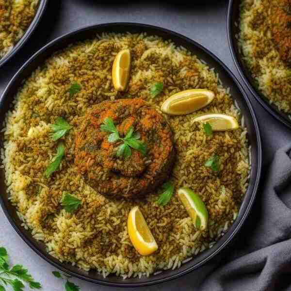 Плов с долмой помаргилански